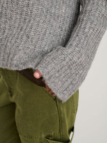 Women | Normandie Alpaca Sweater | Heather Grey