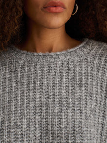 Women | Normandie Alpaca Sweater | Heather Grey