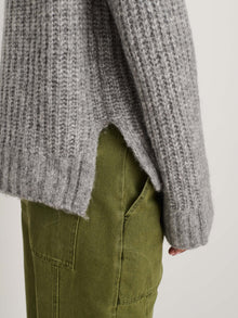 Women | Normandie Alpaca Sweater | Heather Grey