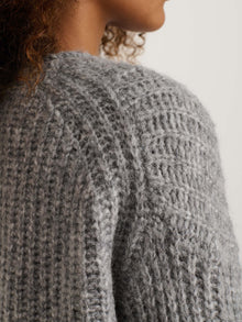 Women | Normandie Alpaca Sweater | Heather Grey