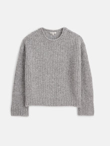 Women | Normandie Alpaca Sweater | Heather Grey