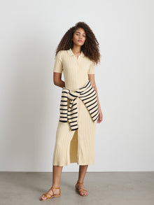 Women | Alice Ribbed Sweater Dress | Ivory