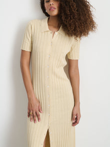 Women | Alice Ribbed Sweater Dress | Ivory