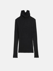 Women | Christy Ribbed Turtleneck | Charcoal
