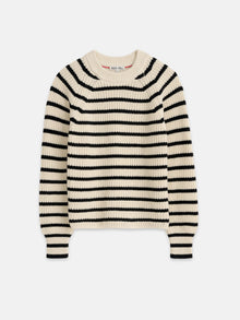Women | Amalie Sweater | Stripe Ivory x Black