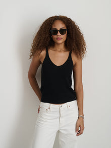 Women | Billie Sweater Tank | True Black