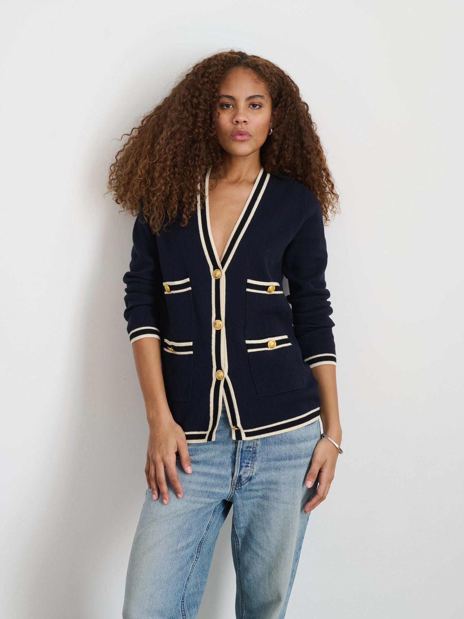 Women | Greta Cardigan | Navy