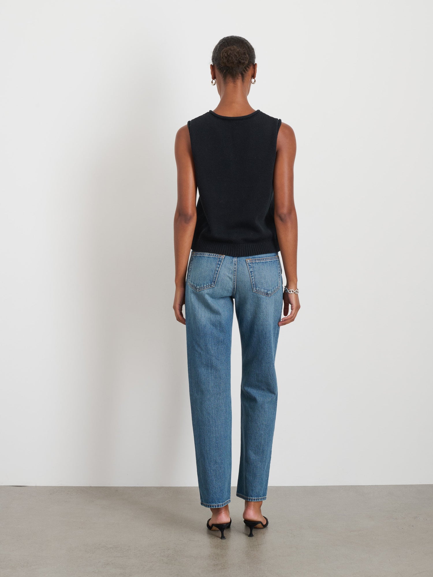 Women | Bridget Vest | Cotton Black