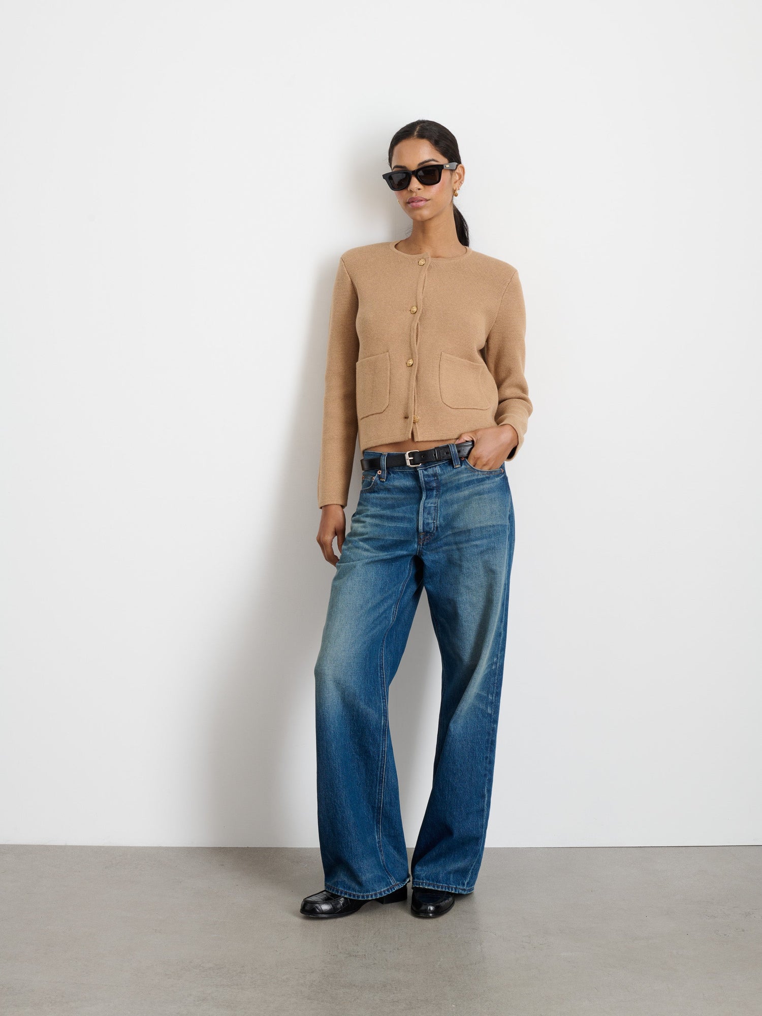 Women | Paris Sweater Jacket | Camel