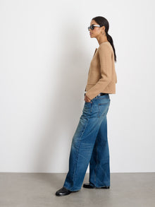 Women | Paris Sweater Jacket | Camel