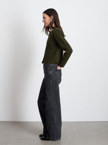 Women | Paris Sweater Jacket | Olive