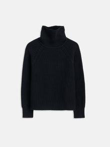 Women | Chelsea Turtleneck | Cotton Cashmere Black