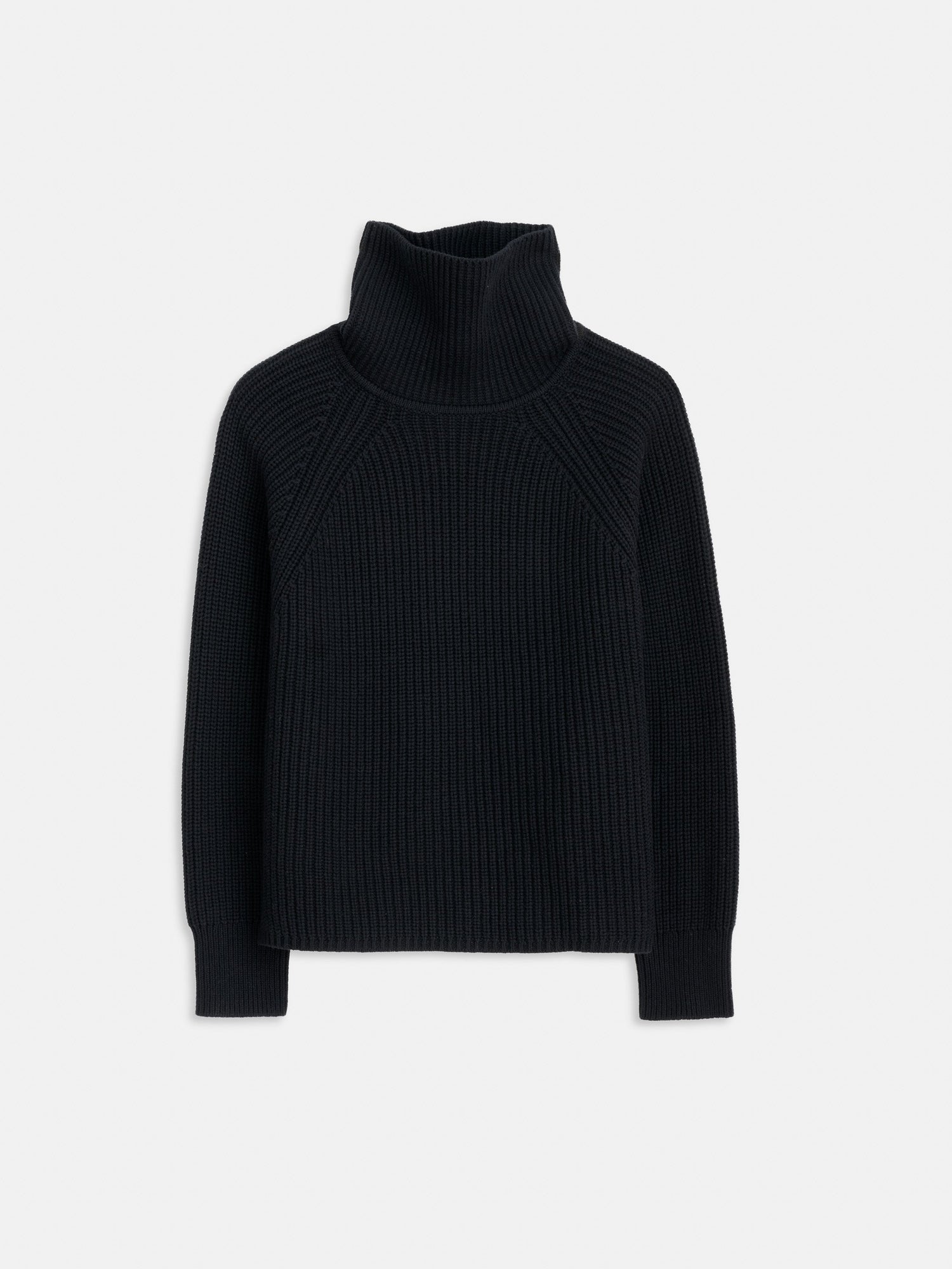 Women | Chelsea Turtleneck | Cotton Cashmere Black