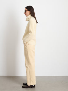 Women | Chelsea Turtleneck | Cotton Cashmere Cream