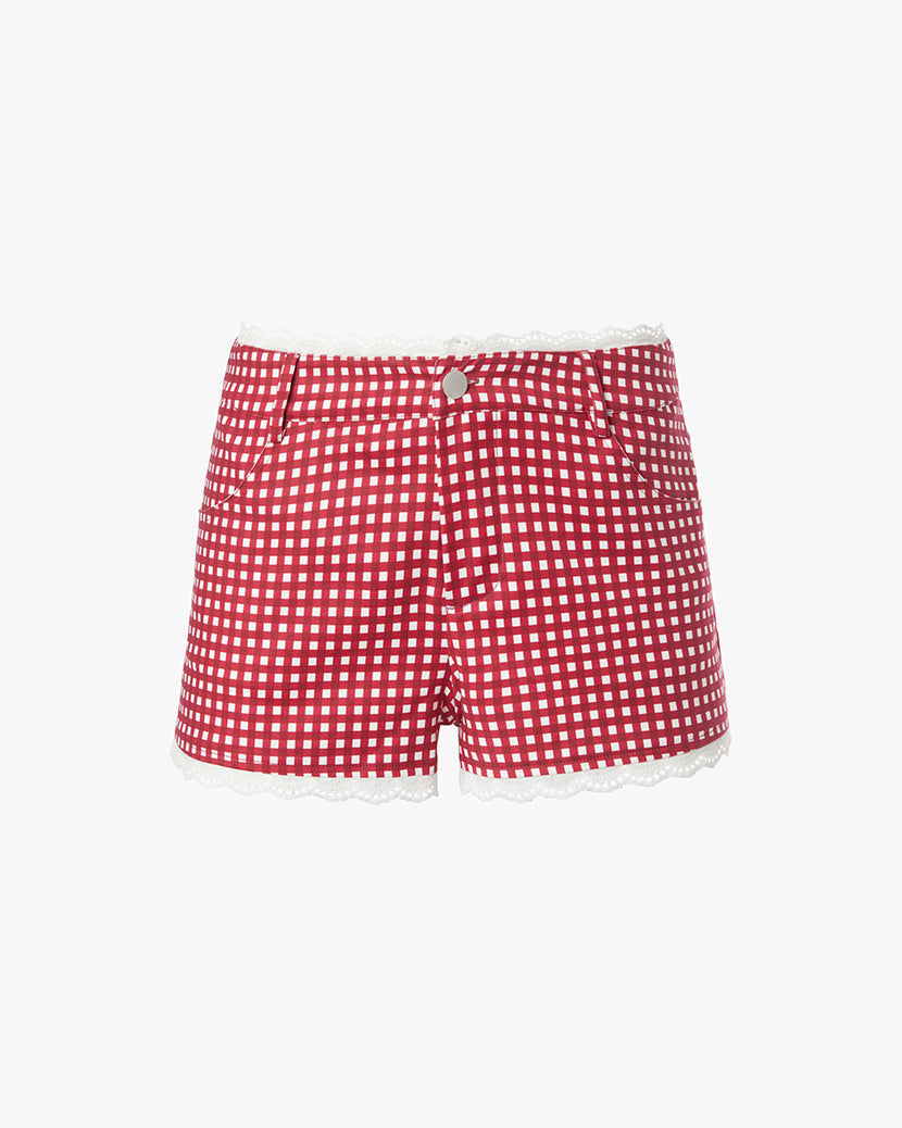 Low Rise Hot Short | Red