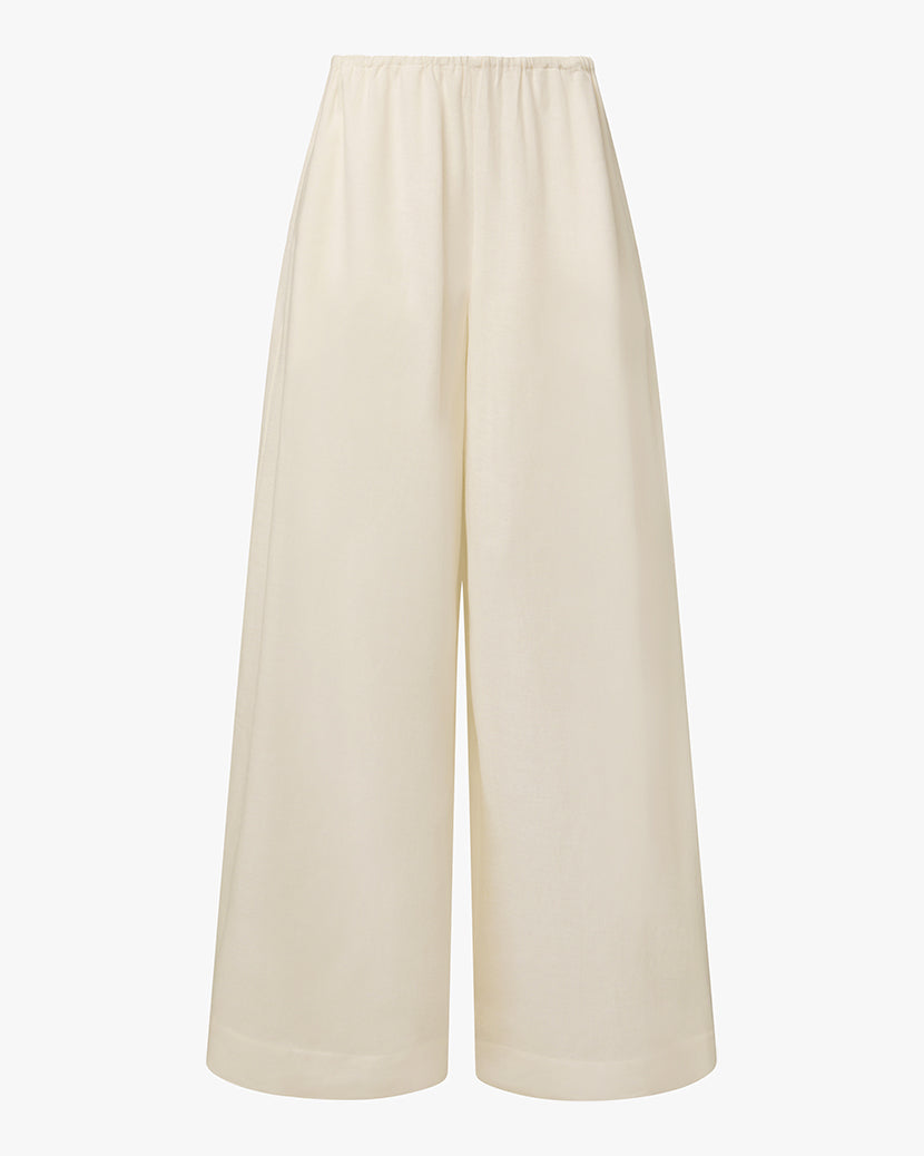 Wide Leg Pant | White