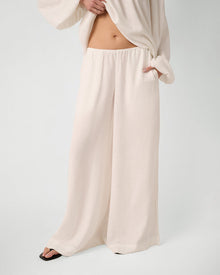 Wide Leg Pant | White