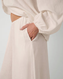 Wide Leg Pant | White