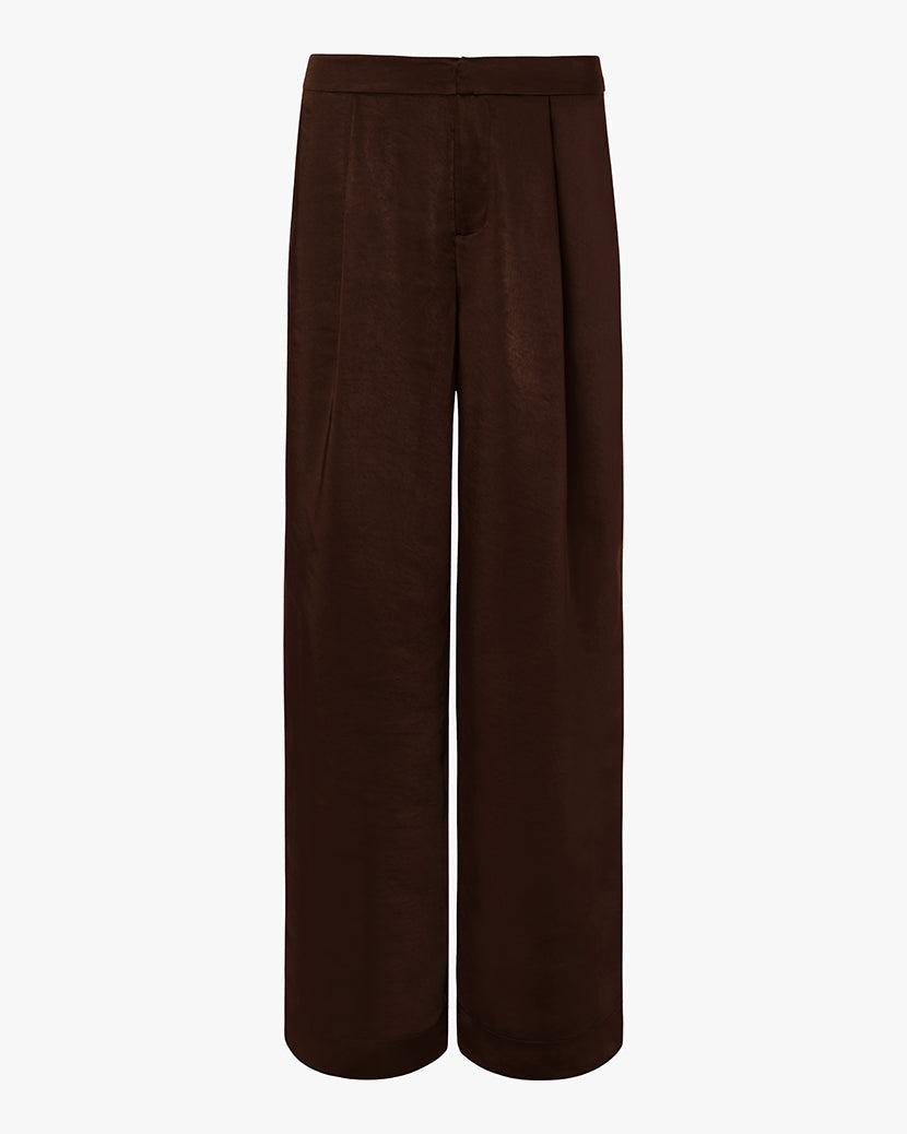 Silky Trouser Pant | Chestnut