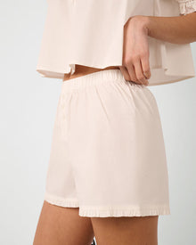 Ruffle Boxer Short | Ivory