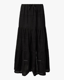Midi Pull On Skirt | Black