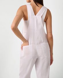 Eyelet Overall | White