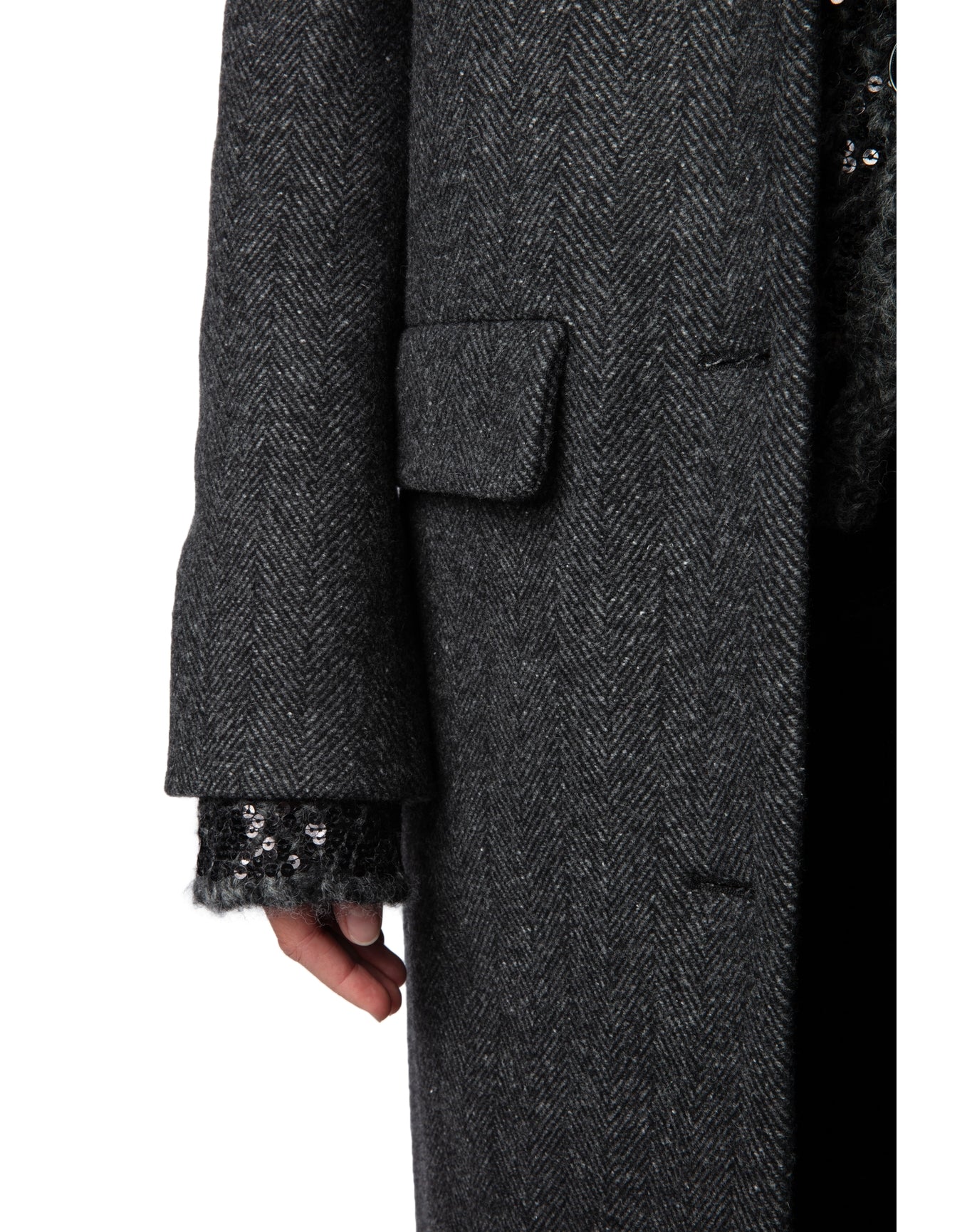 Women | Mio Chevron Chine | Anthracite