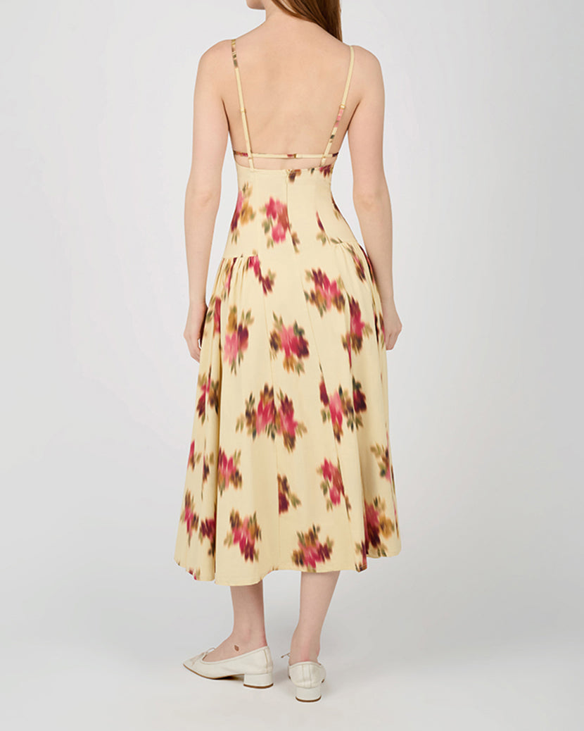 Flare Panel Midi Dress | Sand