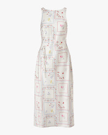 Boat Neck Slip Dress | Ivory