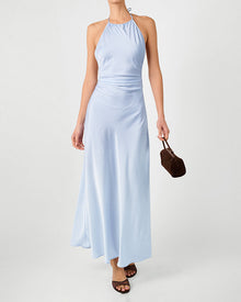 Halter Tie Neck Maxi Dress | Classic Blue
