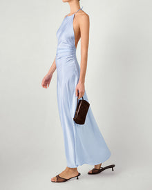 Halter Tie Neck Maxi Dress | Classic Blue