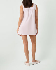 Square Neck Babydoll Mini Dress | Classic White