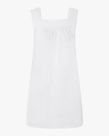 Square Neck Babydoll Mini Dress | Classic White