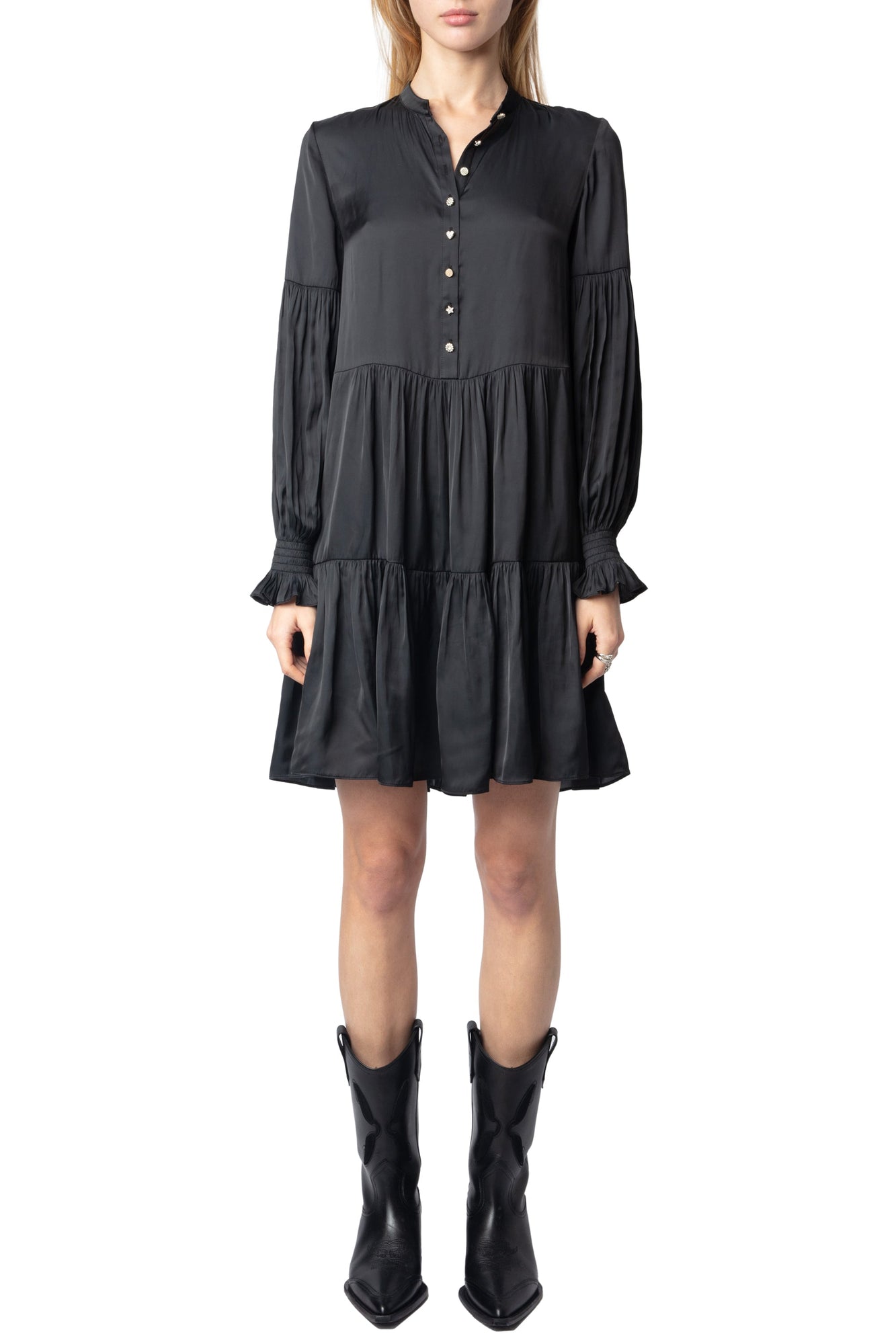 Zadig et Voltaire | Randy Satin Dress | Black