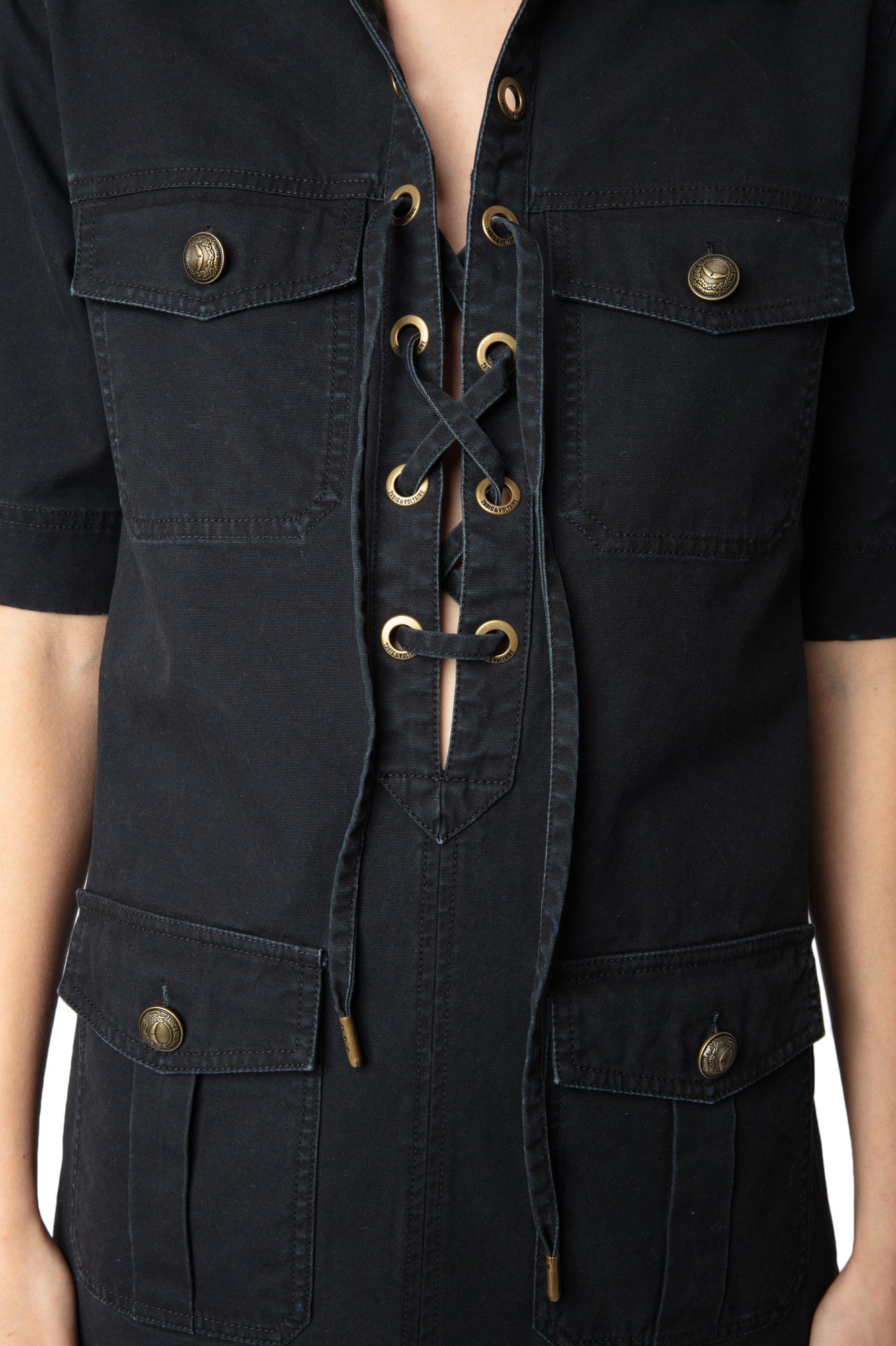 Zadig et Voltaire | Record Coton Lave Dress | Black