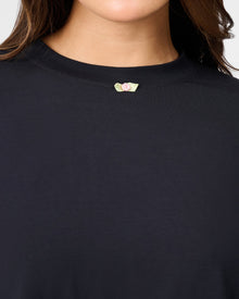 Cropped Sleep Tee | Black