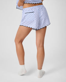 Scallop Pajama Shorts | Baby Blue