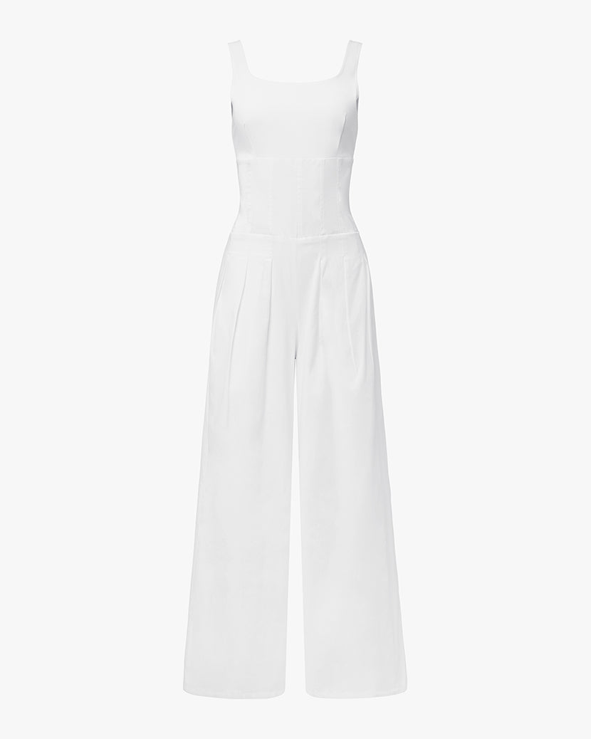 Corset Jumpsuit | White
