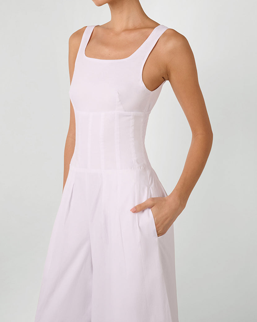 Corset Jumpsuit | White
