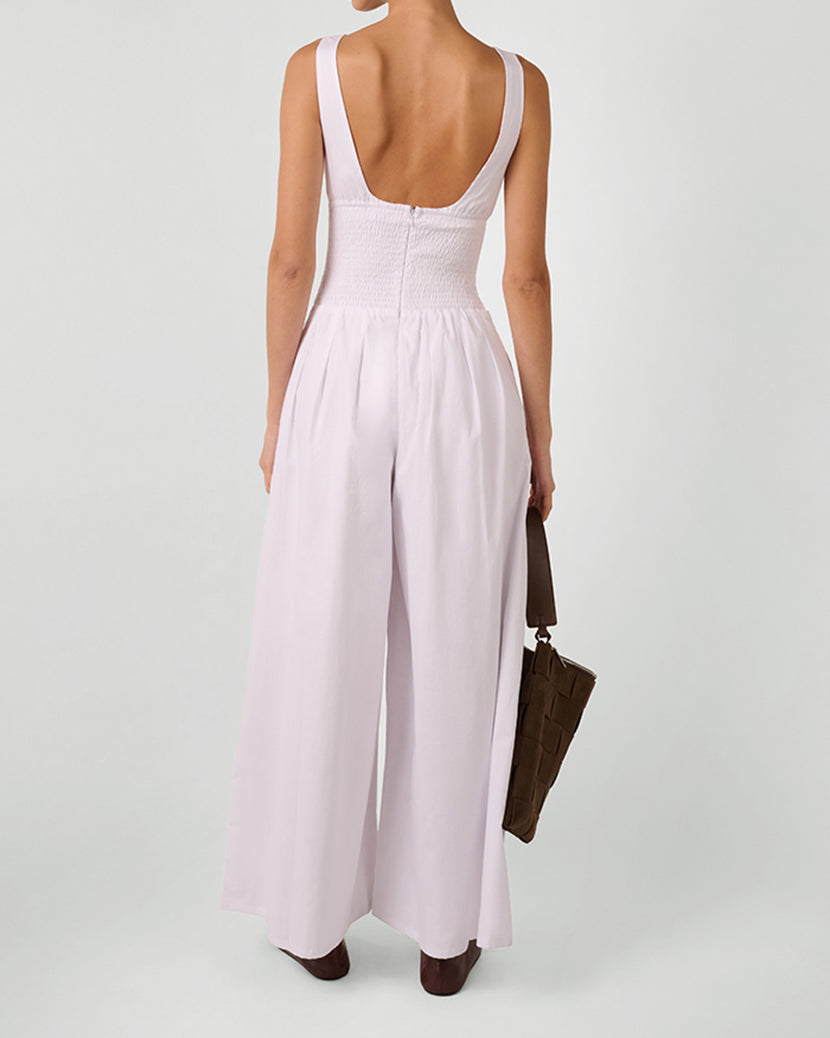 Corset Jumpsuit | White
