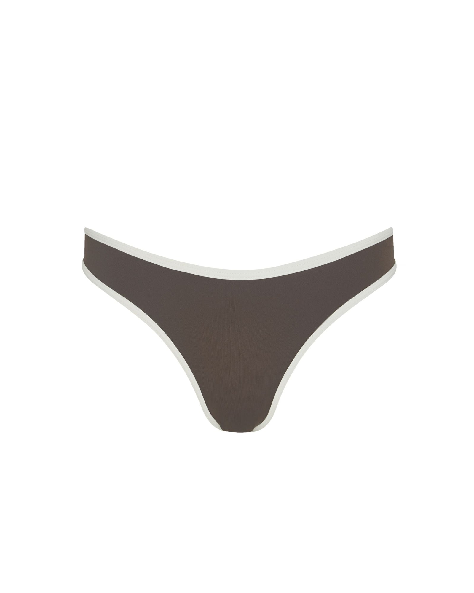 Classic Scoop Bikini Bottom | Mahogany/Off White