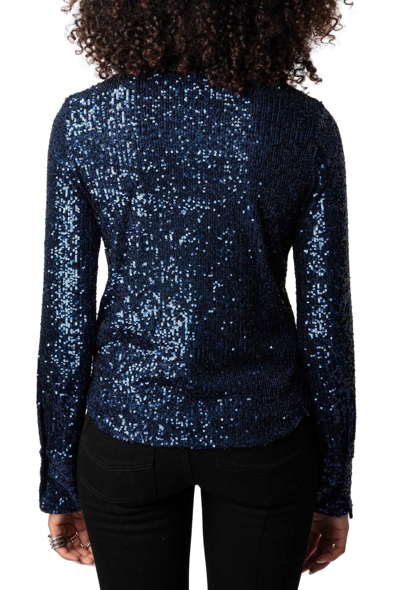 Zadig et Voltaire | Tawny Sequins Shirt | Navy Blue