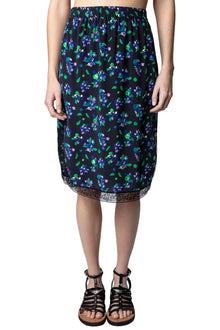 Jozy CDC Bianca Flower Skirt | Black