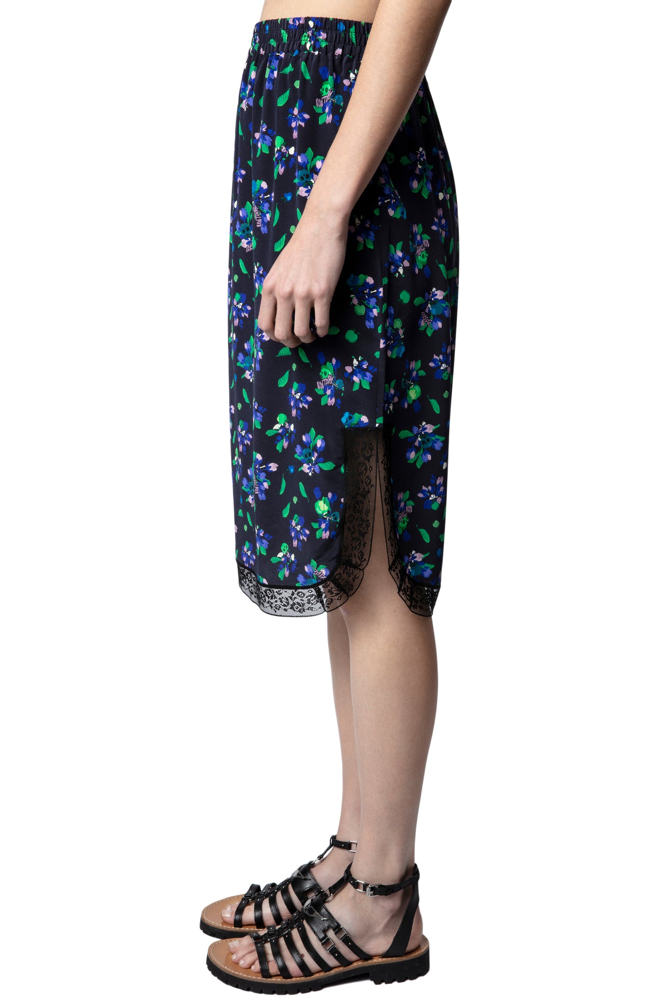 Jozy CDC Bianca Flower Skirt | Black