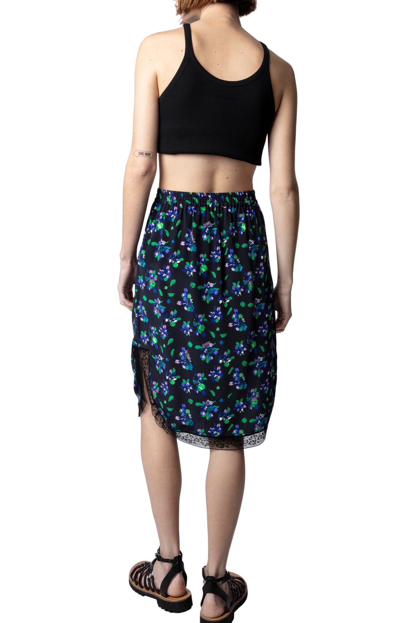 Jozy CDC Bianca Flower Skirt | Black