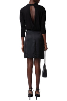 Joji Satin Skirt | Black