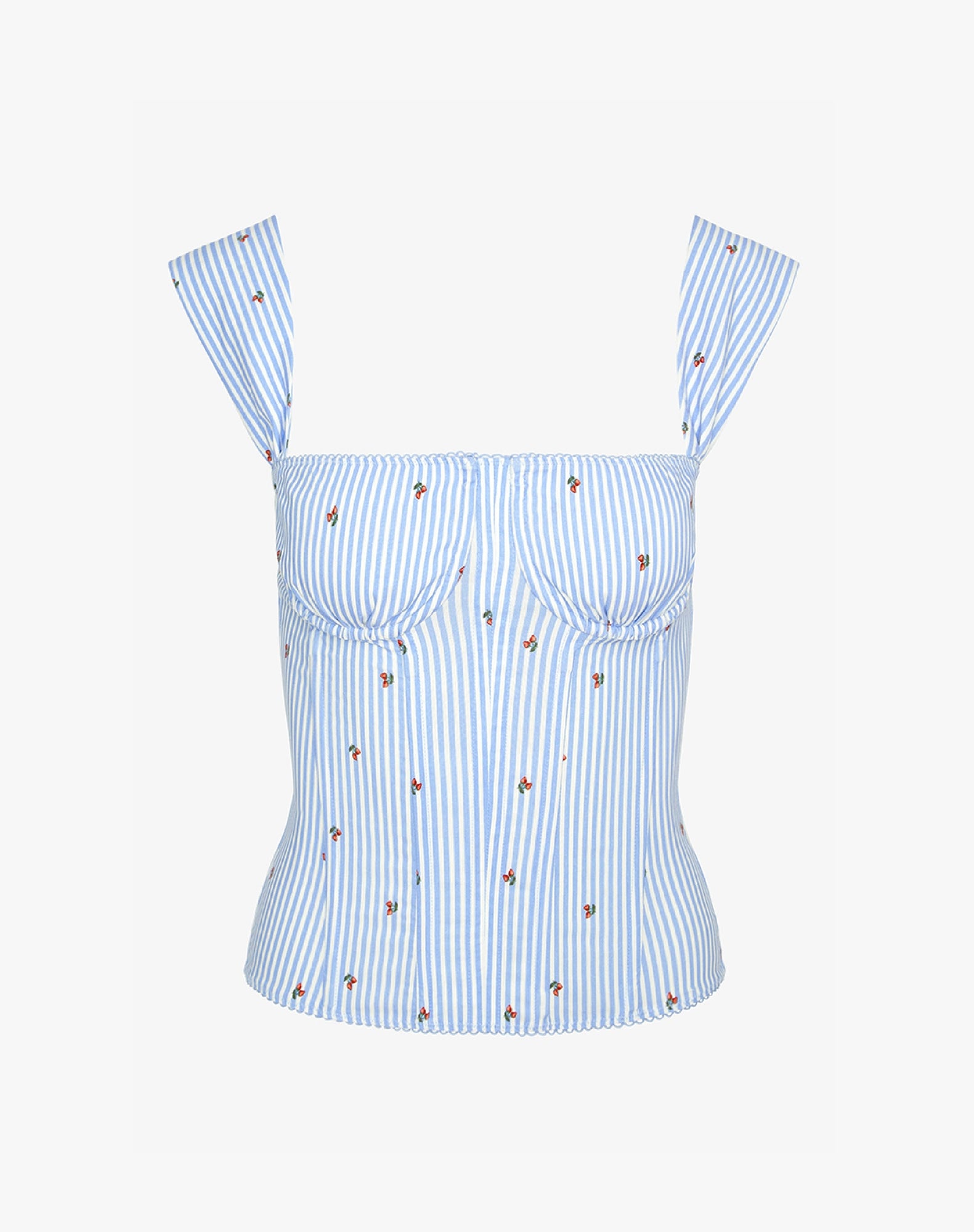 Ruched Cup Corset | Sky