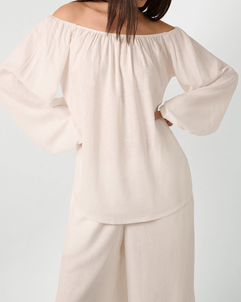 Off The Shoulder Top | White