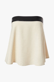 Strapless Top | Black/Taupe