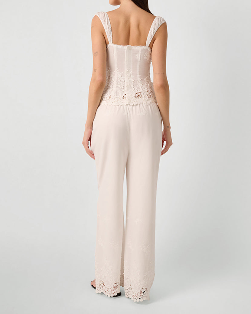 Tie Waist Pant | Ivory